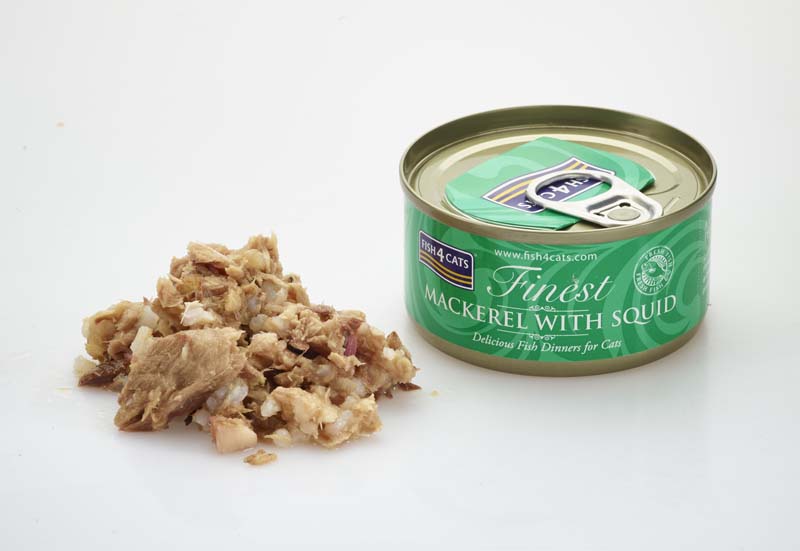 Fish4Cats Finest Wet Cat Food Mackerel With Squid Can 70g