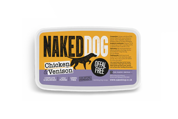 Naked Dog Chicken & Venison Offal Free 2x500g