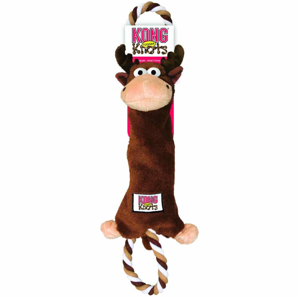 KONG Dog Toy Tugger Knots Moose