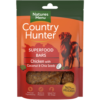 Natures Menu Country Hunter Dog Treat Superfood Bars Chicken 70g