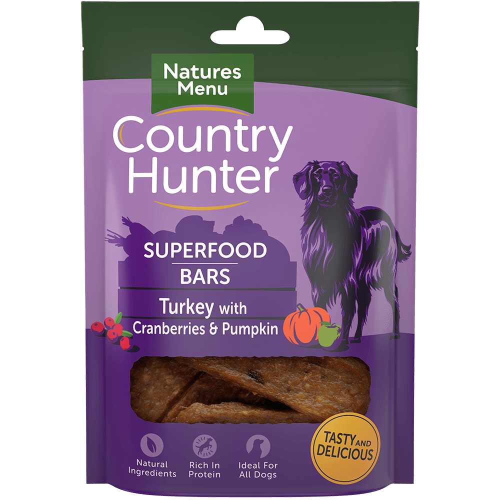 Natures Menu Country Hunter Dog Treat Superfood Bars Turkey 70g