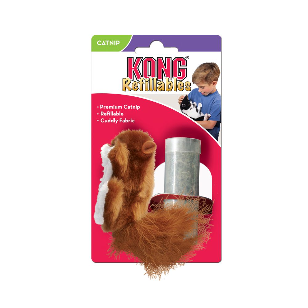 KONG Cat Toy Refillables Squirrel