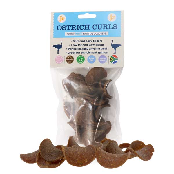 Jr Pet Products Dog Treats Ostrich Curls 80g