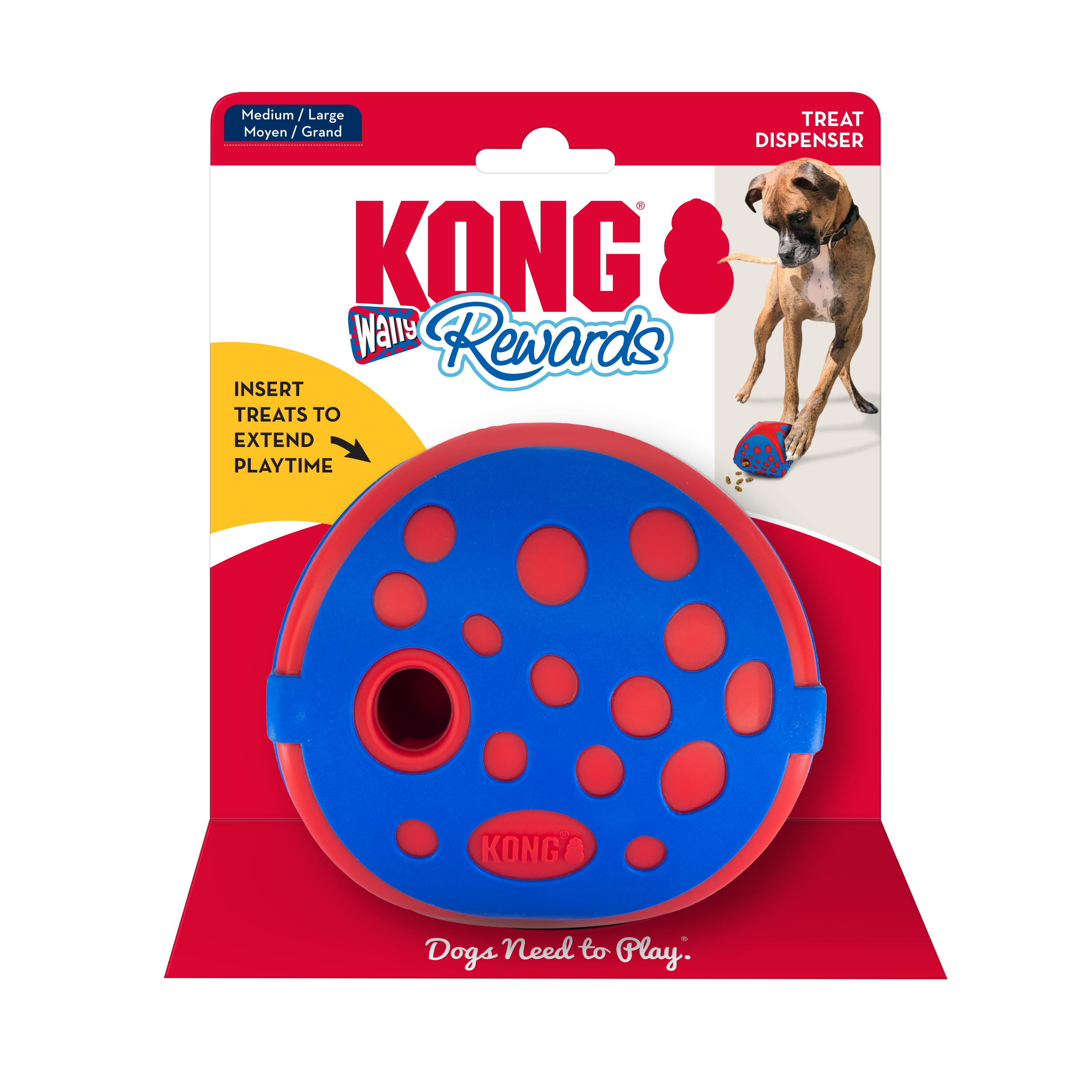 KONG Dog Toy Rewards Wally Large