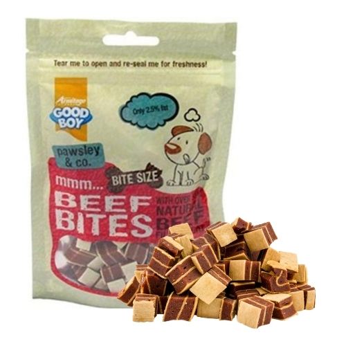 Good Boy Dog Treats Beef Bites 65g