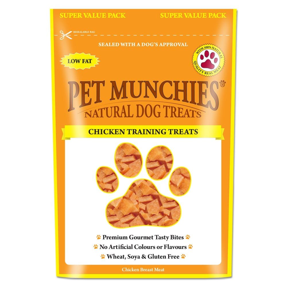Pet Munchies Natural Dog Training Treats Super Value Pack Chicken 150g