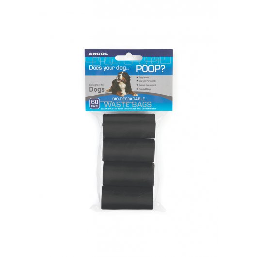 Ancol Made From Degradeble Poop Bag 4 Rolls 60 Bags