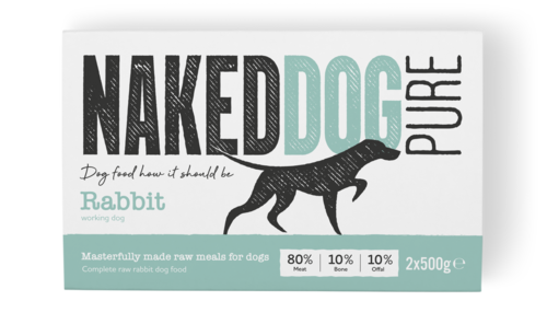 Naked Dog Raw Food Pure Rabbit 2x500g