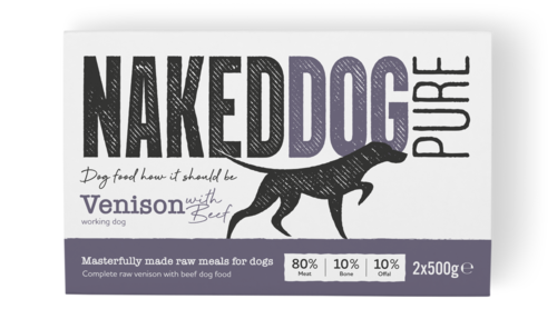 Naked Dog Raw Food Pure Venison 2x500g