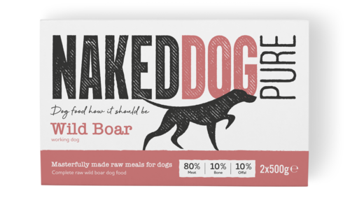 Naked Dog Raw Food Pure Wild Boar 2x500g
