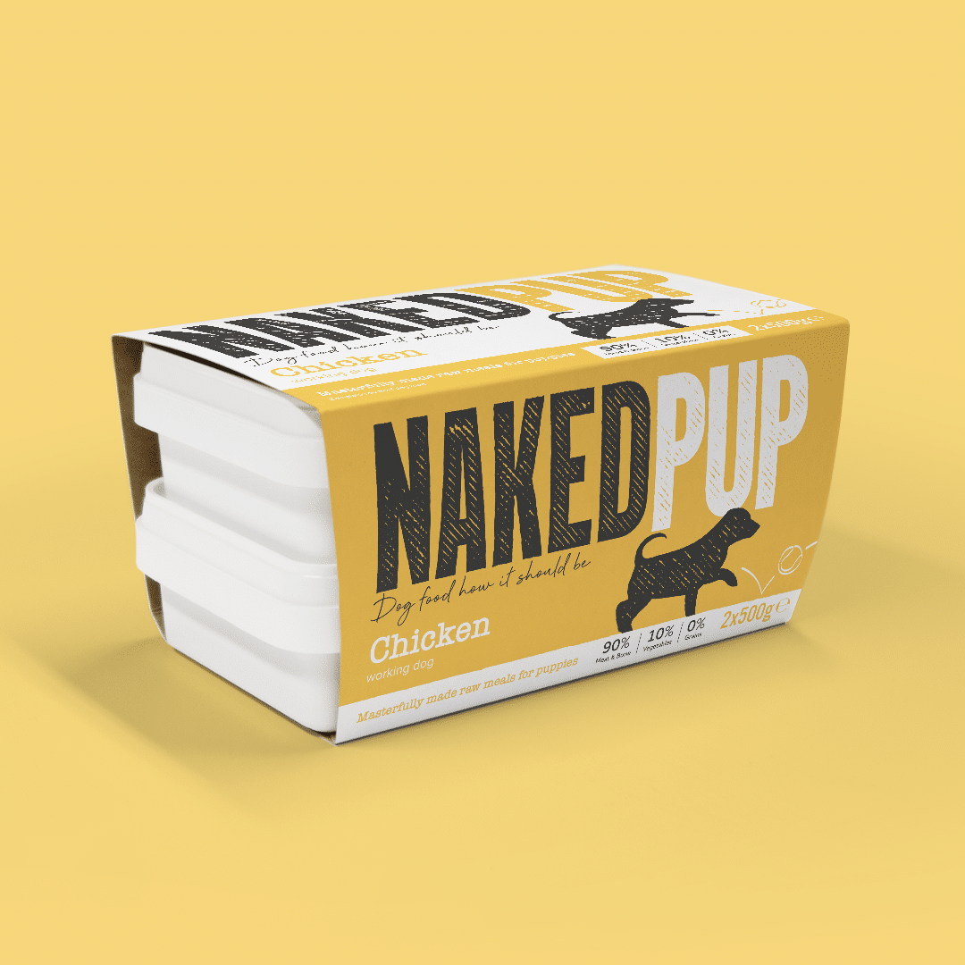 NakedPup Raw Puppy Food Chicken 2x500g