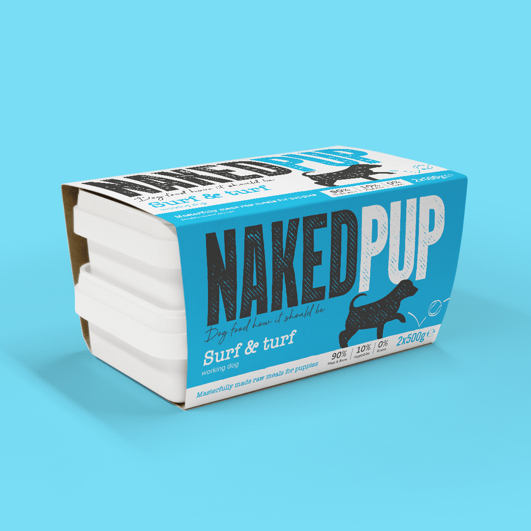NakedPup Raw Puppy Food Surf & Turf 2x500g