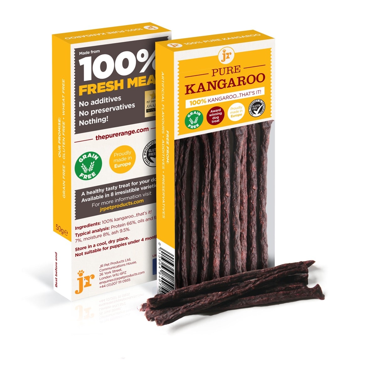 Jr Pet Products Pure Range Meat Sticks Kangaroo 50g