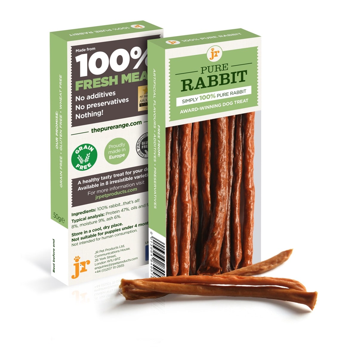 Jr Pet Products Pure Range Meat Sticks Rabbit 50g