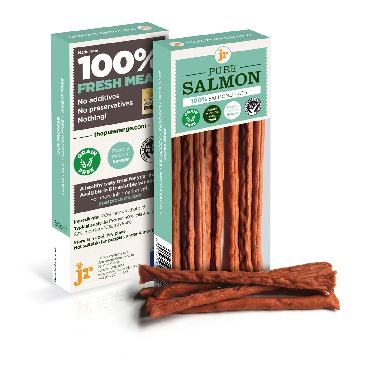 Jr Pet Products Pure Range Meat Sticks Salmon 50g