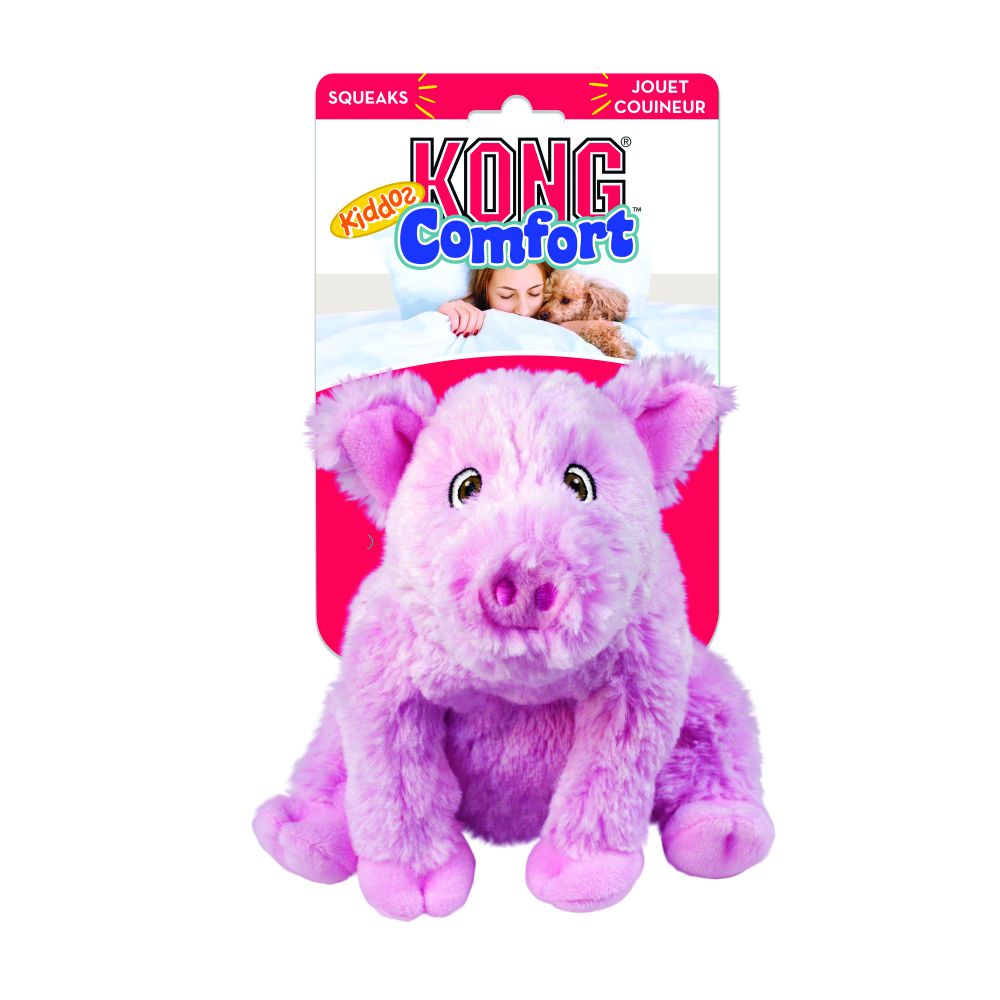 KONG Dog Toy Comfort Kiddos Pig Small