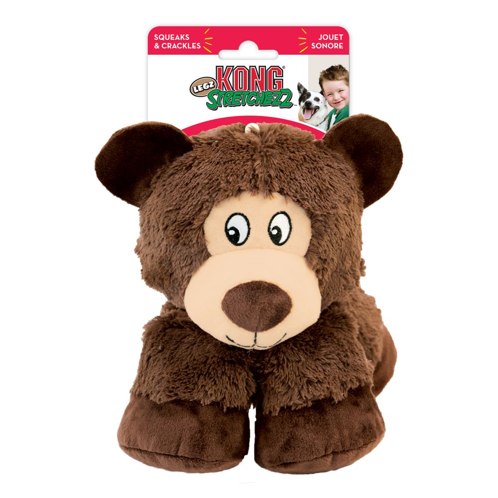 KONG Dog Toy Stretchezz Legz Bear Large