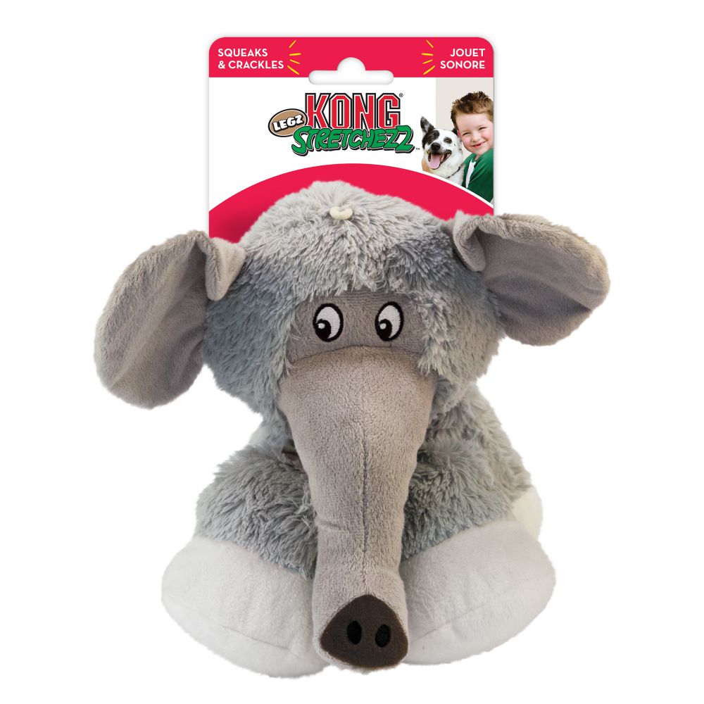KONG Dog Toy Stretchezz Legz Elephant Small