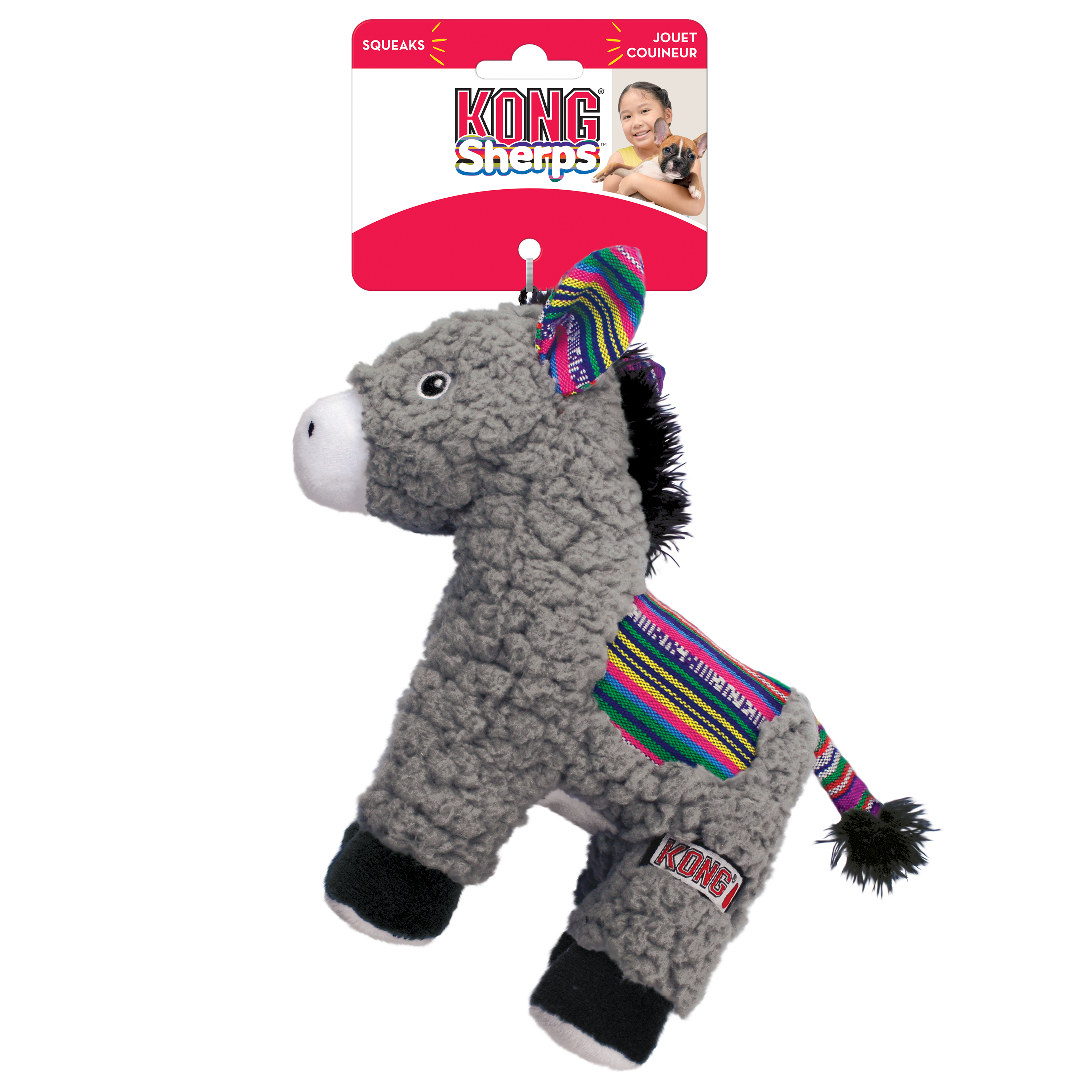 KONG Dog Toy Sherps Donkey