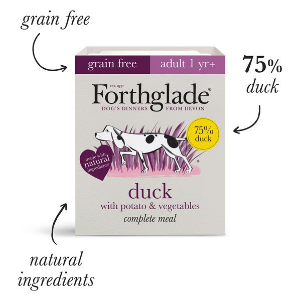 Forthglade Wet Dog Food Duck with Potato & Vegetables 395g