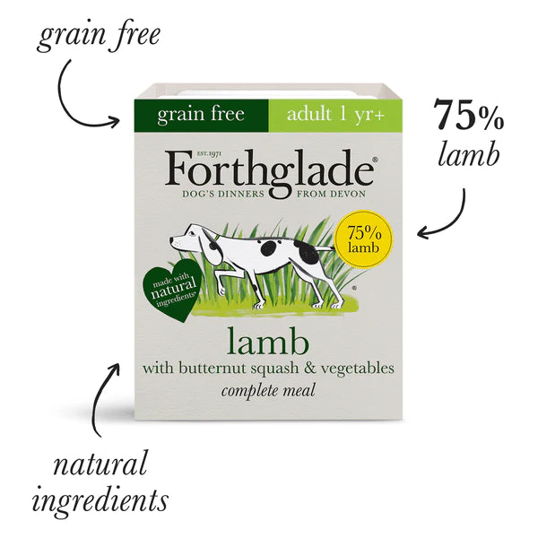 Forthglade Wet Dog Food Lamb with Butternut Squash 395G