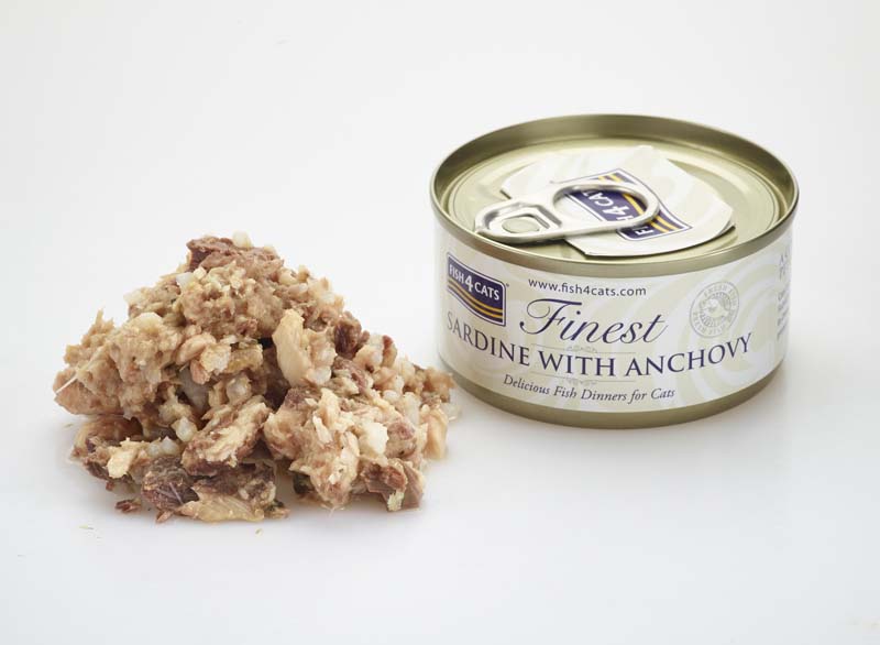 Fish4Cats Finest Wet Cat Food Sardine With Anchovy Can 70g