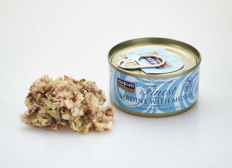 Fish4Cats Finest Wet Cat Food Sardine With Mussel Can 70g