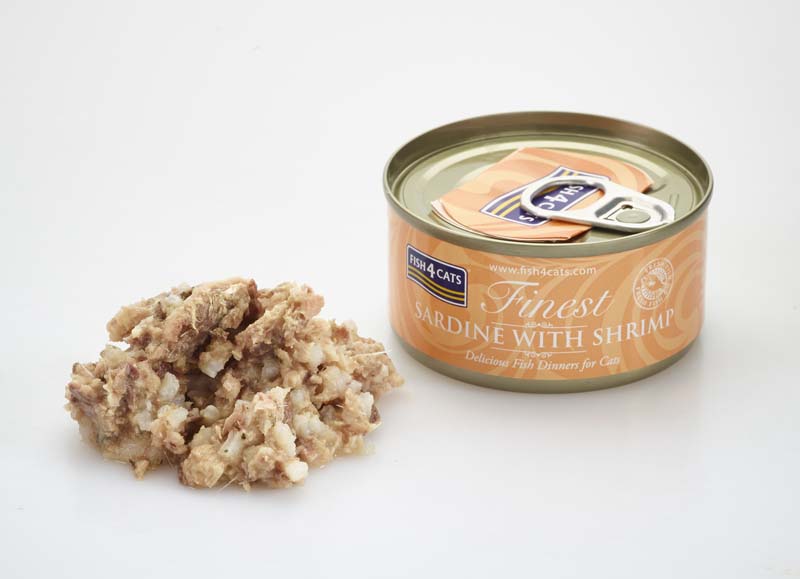 Fish4Cats Finest Wet Cat Food Sardine With Shrimp Can 70g