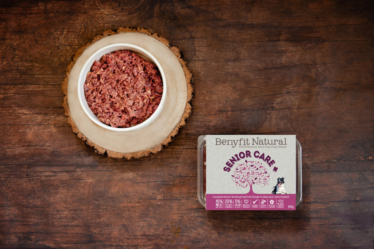Benyfit Natural Raw Dog Food Senior Care Turkey
