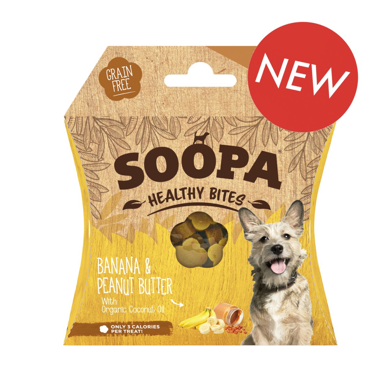 Soopa Dog Treat Banana & Peanut Butter Healthy Bites 50g