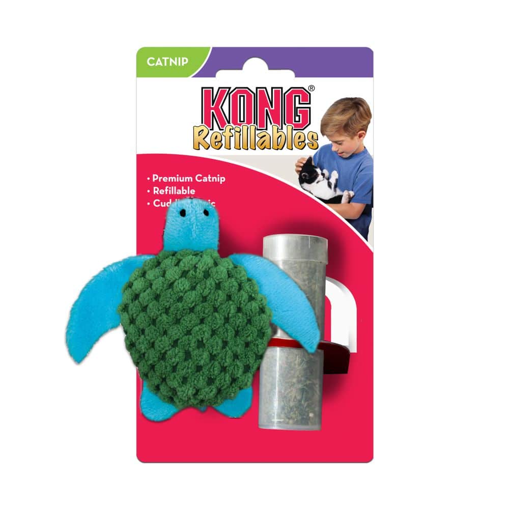 KONG Cat Toy Refillables Turtle