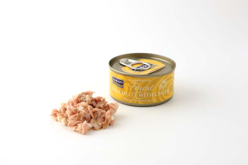 Fish4Cats Finest Wet Cat Food Tuna Fillet With Cheese Can 70g