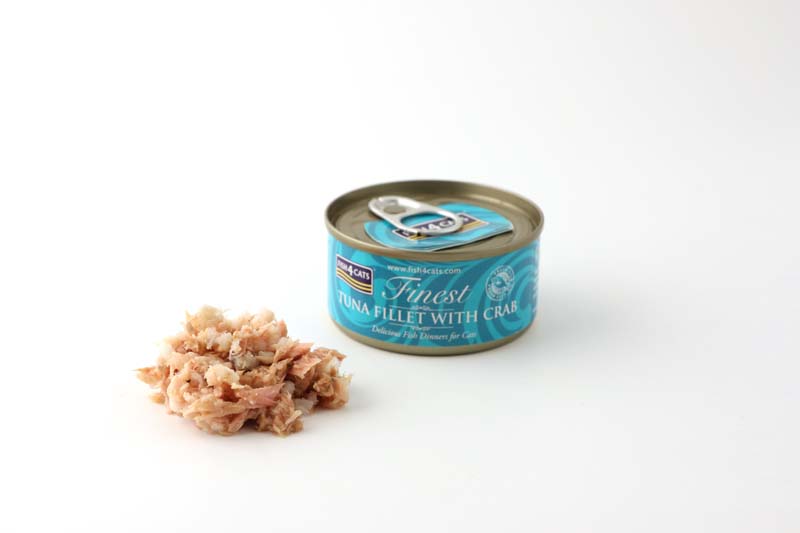 Fish4Cats Finest Wet Cat Food Tuna Fillet With Crab Can 70g
