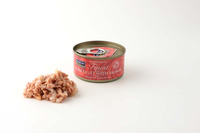 Fish4Cats Finest Wet Cat Food Tuna Fillet With Salmon Can 70g