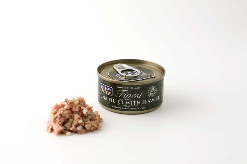 Fish4Cats Finest Wet Cat Food Tuna Fillet With Seaweed Can 70g