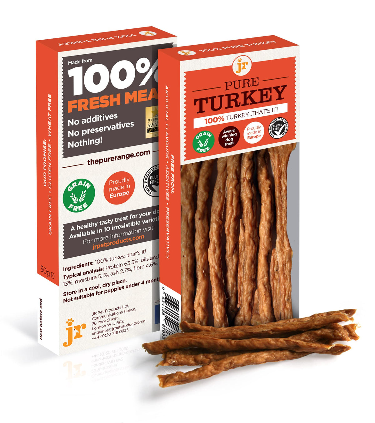Jr Pet Products Pure Range Meat Sticks Turkey 50g