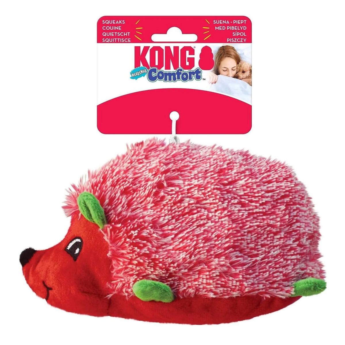 KONG Dog Toy Holiday Hedgehug