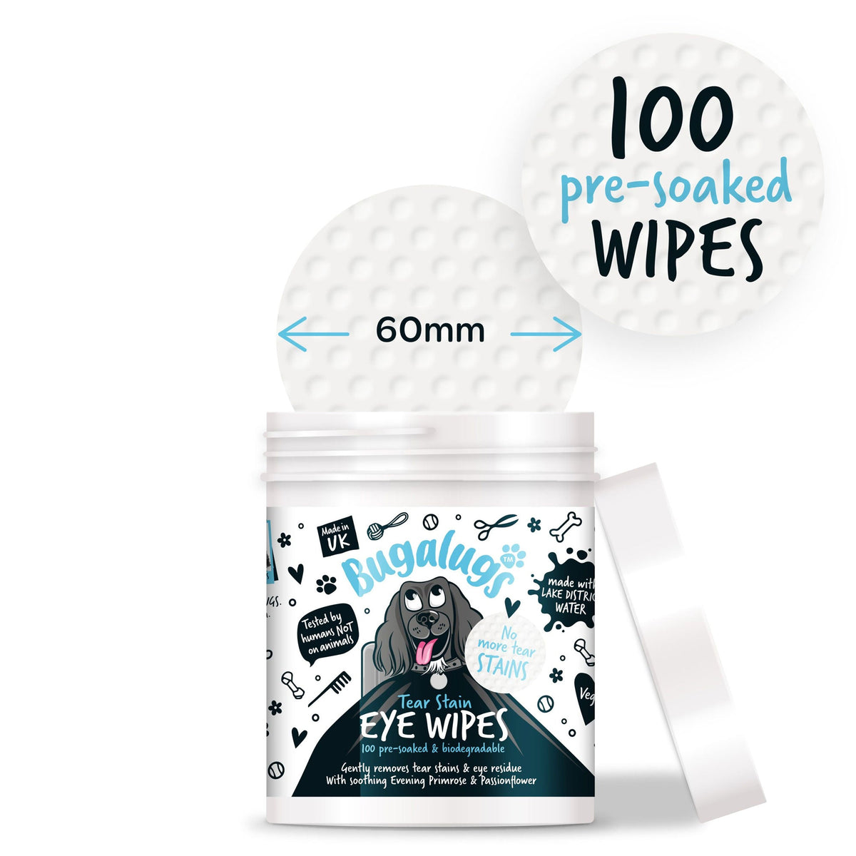 Bugalugs Eye Wipes