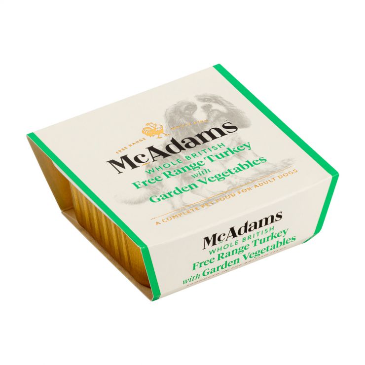 McAdams Wet Dog Food Whole British Free Range Turkey & Garden Vegetables 150g