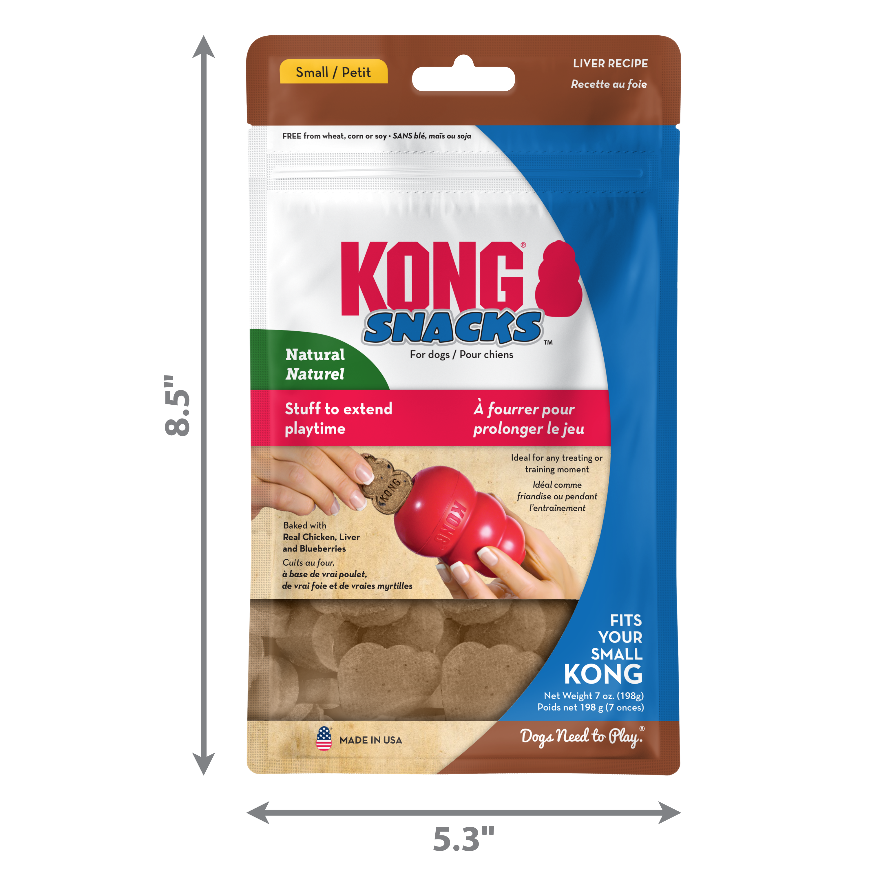 KONG Dog Treats Snacks Liver Small 198G