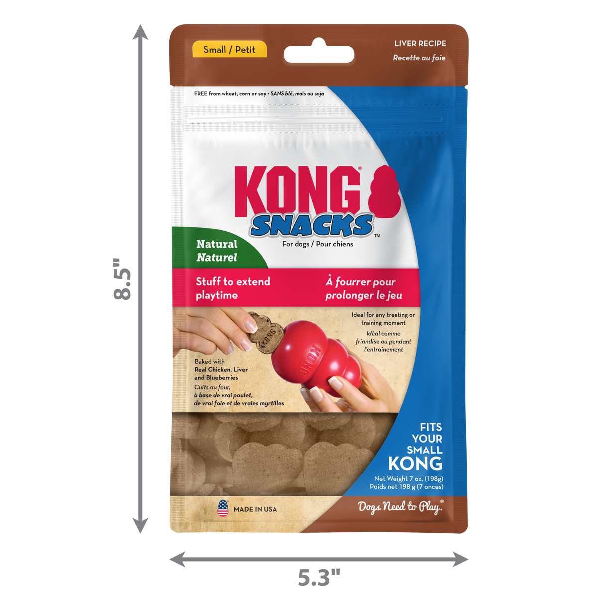 KONG Dog Treats Snacks Liver Small 198G