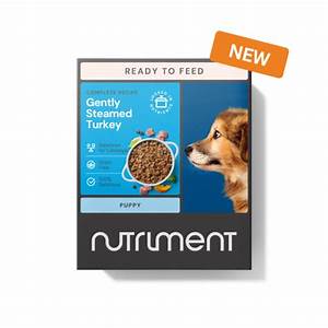 Nutriment Wet Dog Food Gently Steamed Puppy Turkey 395G