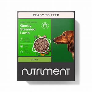 Nutriment Wet Dog Food Gently Steamed Lamb 395G