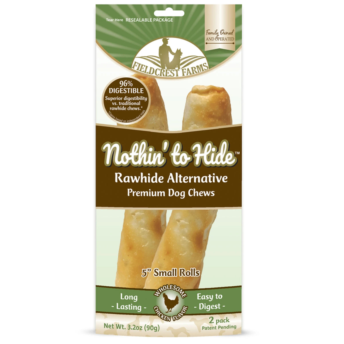 Nothing to Hide 5" Rolls Chicken 2pk