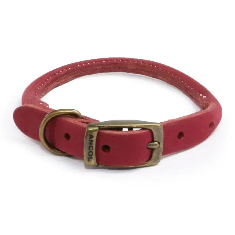 Ancol Timberwolf Rolled Collar Raspberry 55-63cm