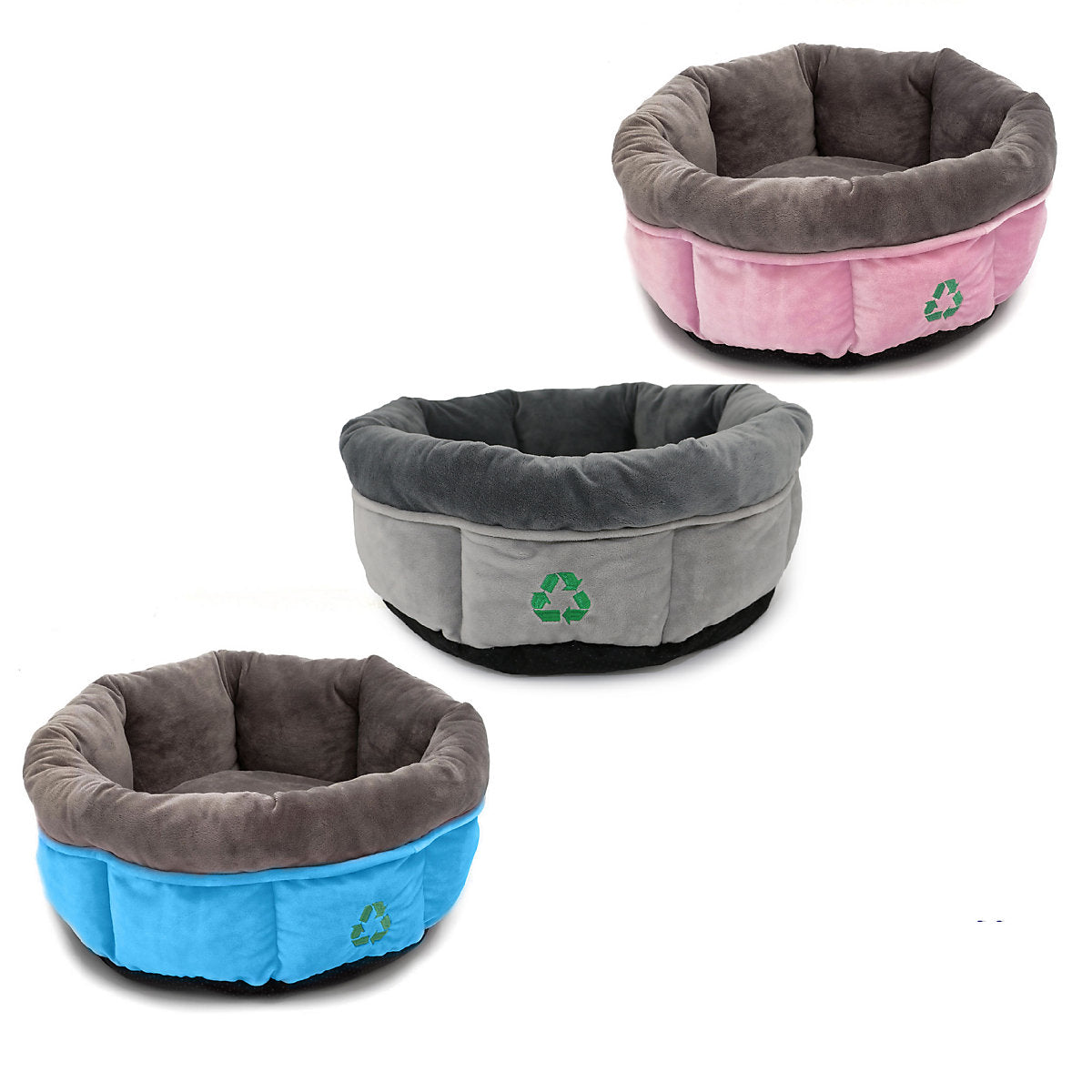 Ancol Made From Donut Bed Pink 60cm