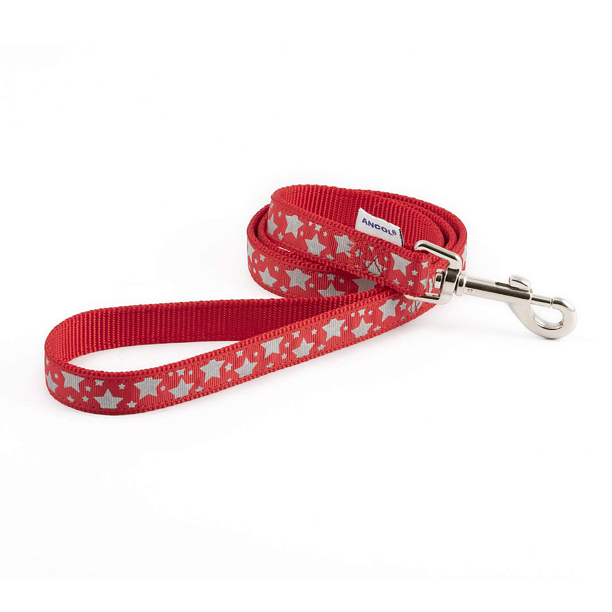 Ancol Red Reflective Stars Lead