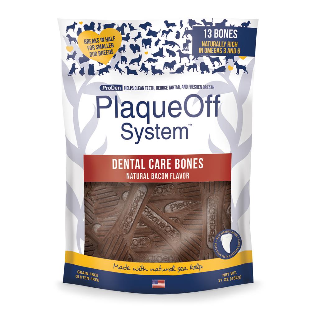 PlaqueOff Dental Care Bones Bacon 485g