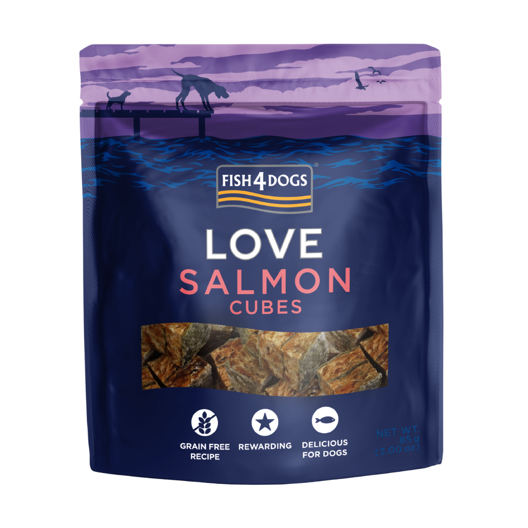 Fish4Dogs Salmon Cubes 85G