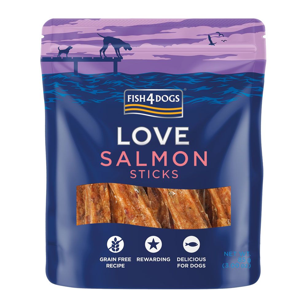 Fish4Dogs Salmon Sticks 85G